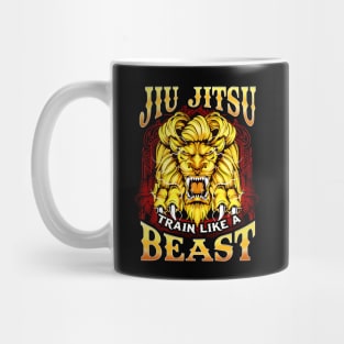 Jiu Jitsu Train Like a Beast Brazilian BJJ MMA Mug